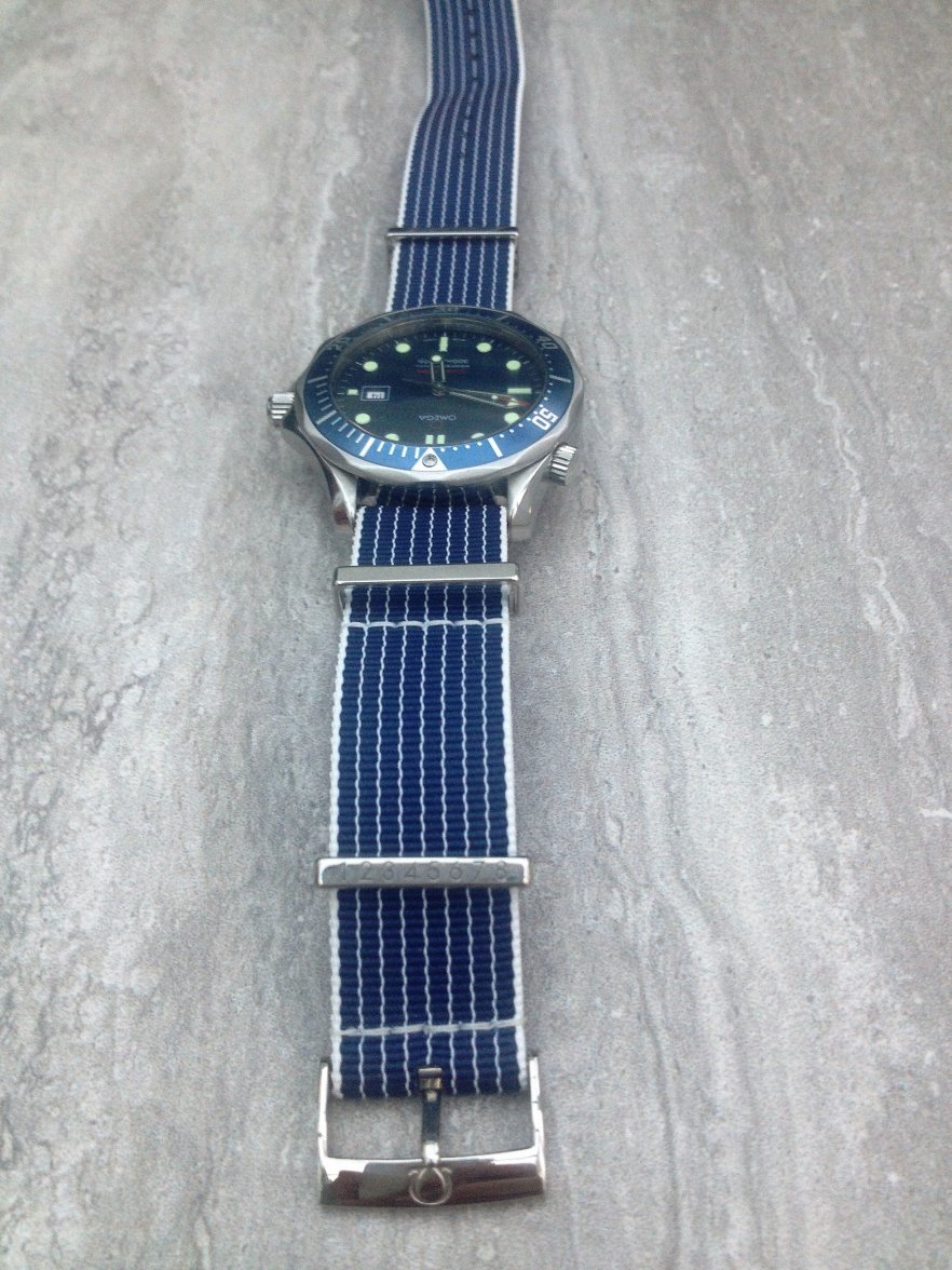 Omega seamaster on rio buckle.JPG