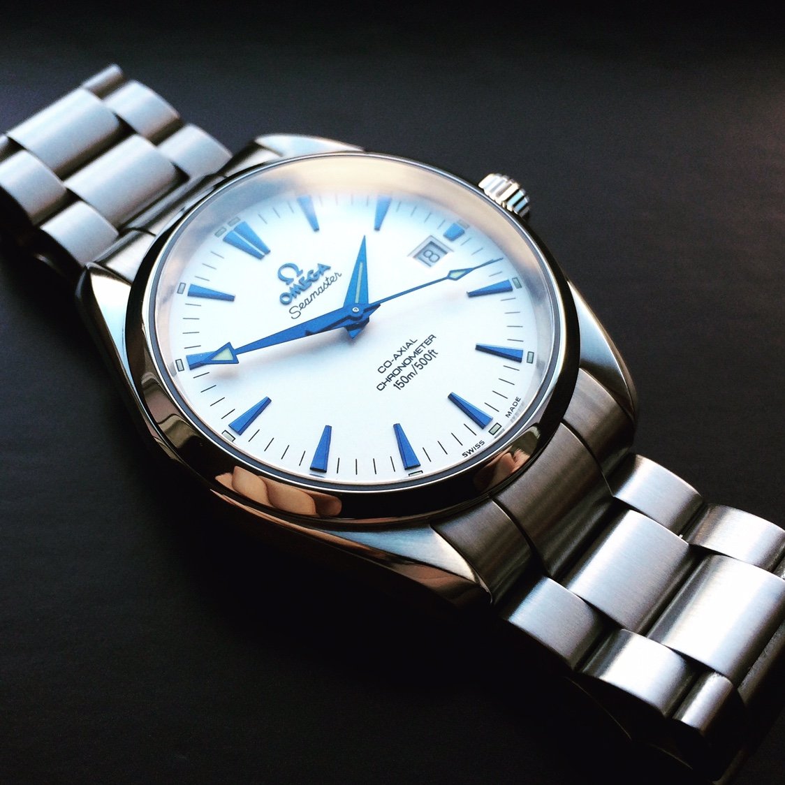 Aqua Terra white/blue (2803.33.37) | Omega Forums