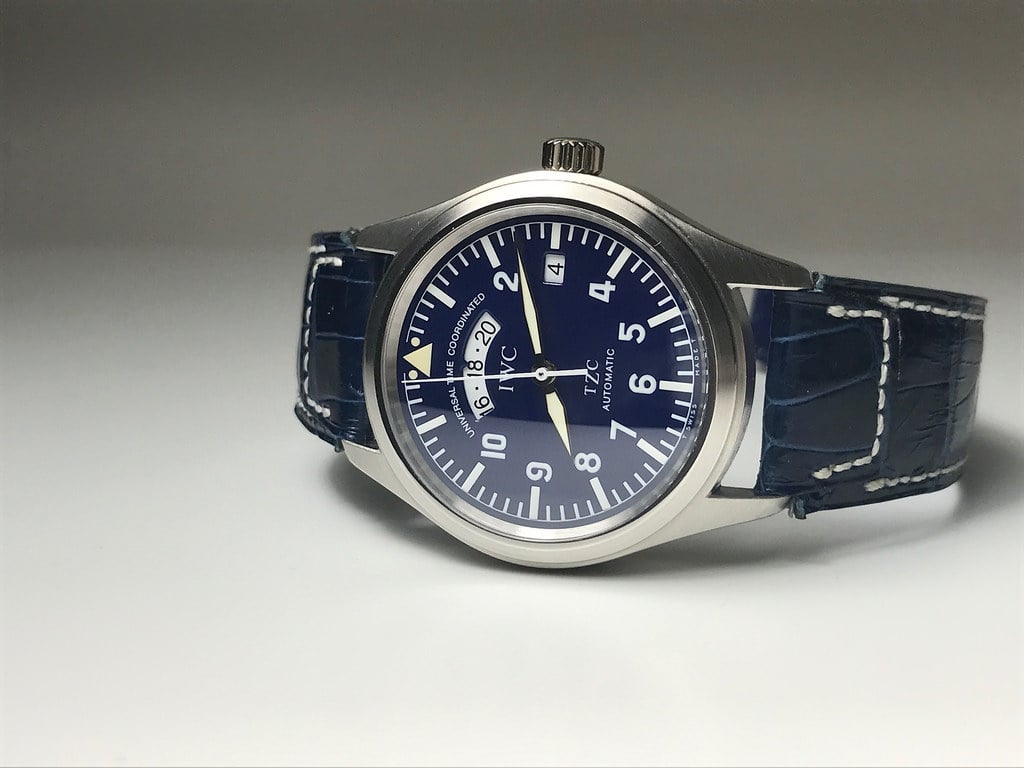 FSOT - IWC Pilot's UTC watch in solid Platinum (PT950) Limited Edition ...