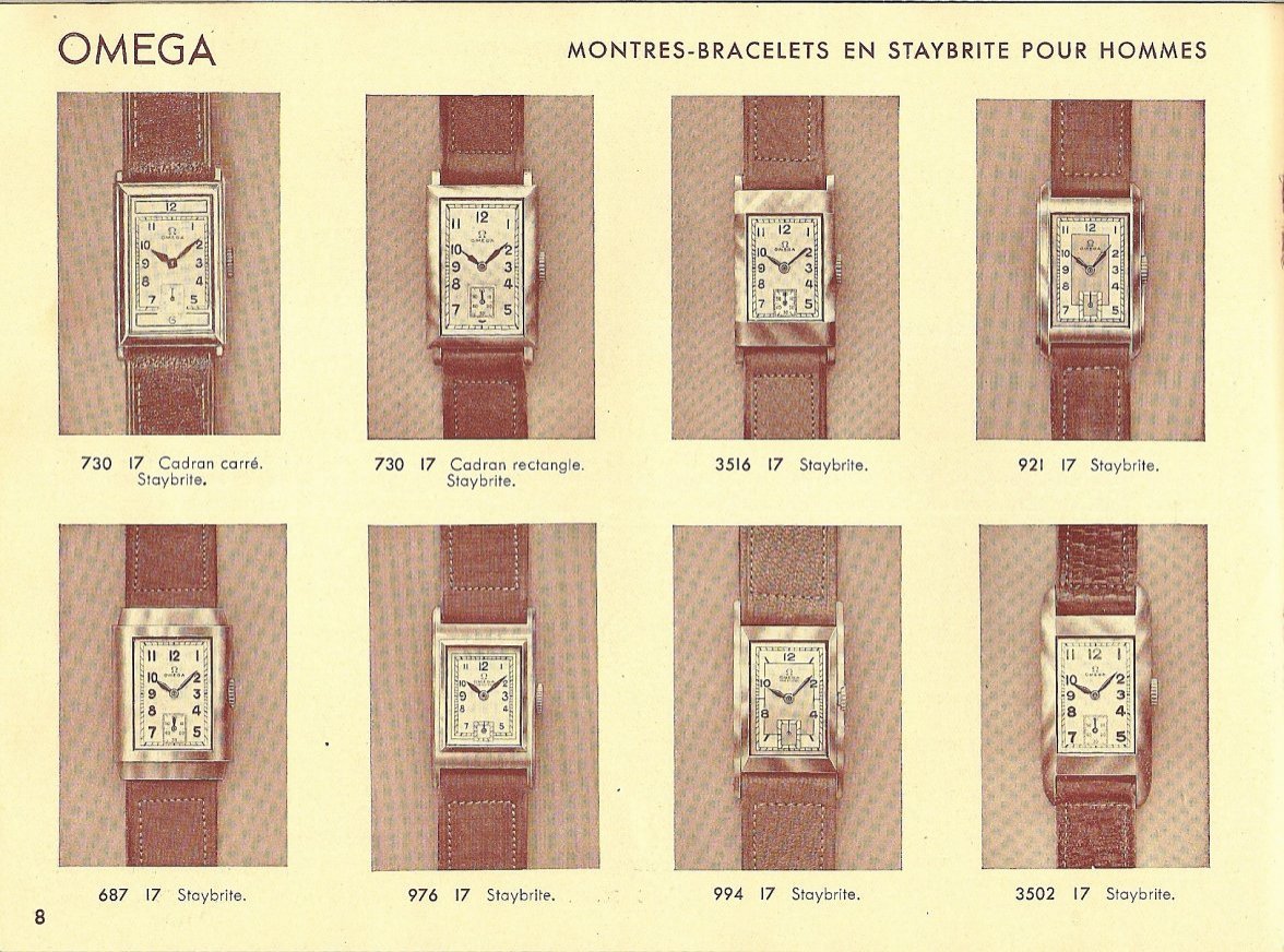 Omega French Catalog Ad Date Unknown with Caliber T17 Movements - 2.jpg