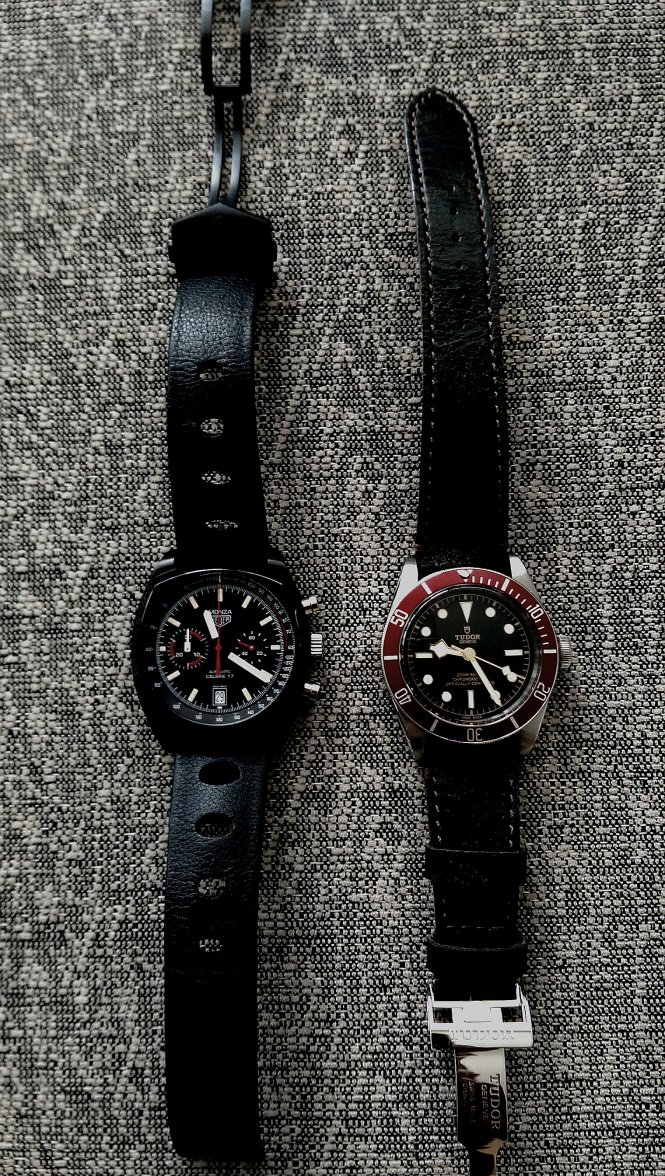 Heuer Monza Calibre 17 & Tudor Heritage Black Bay.jpg