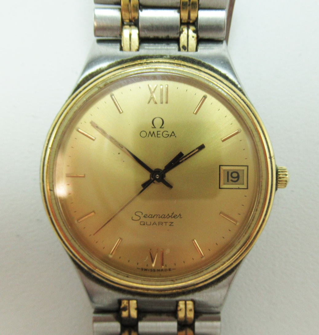 Omega seamaster quartz 2025 vintage gold