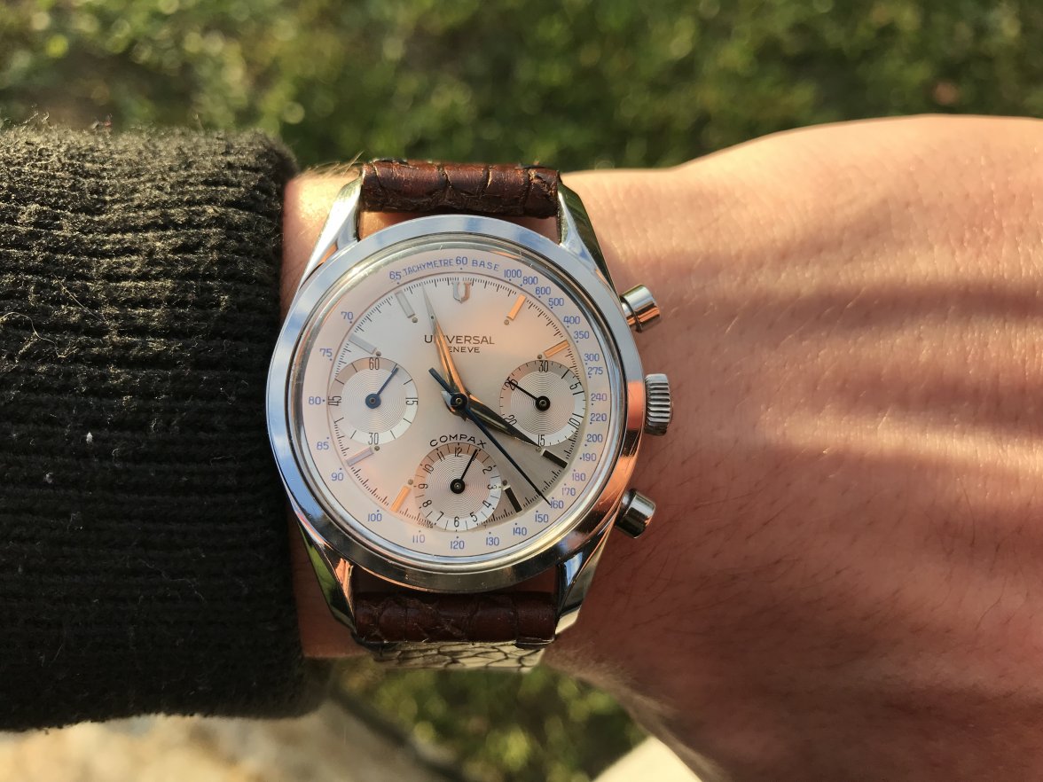 Here is my latest find : Universal Geneve Compax 22705-1 Valjoux 72 ...