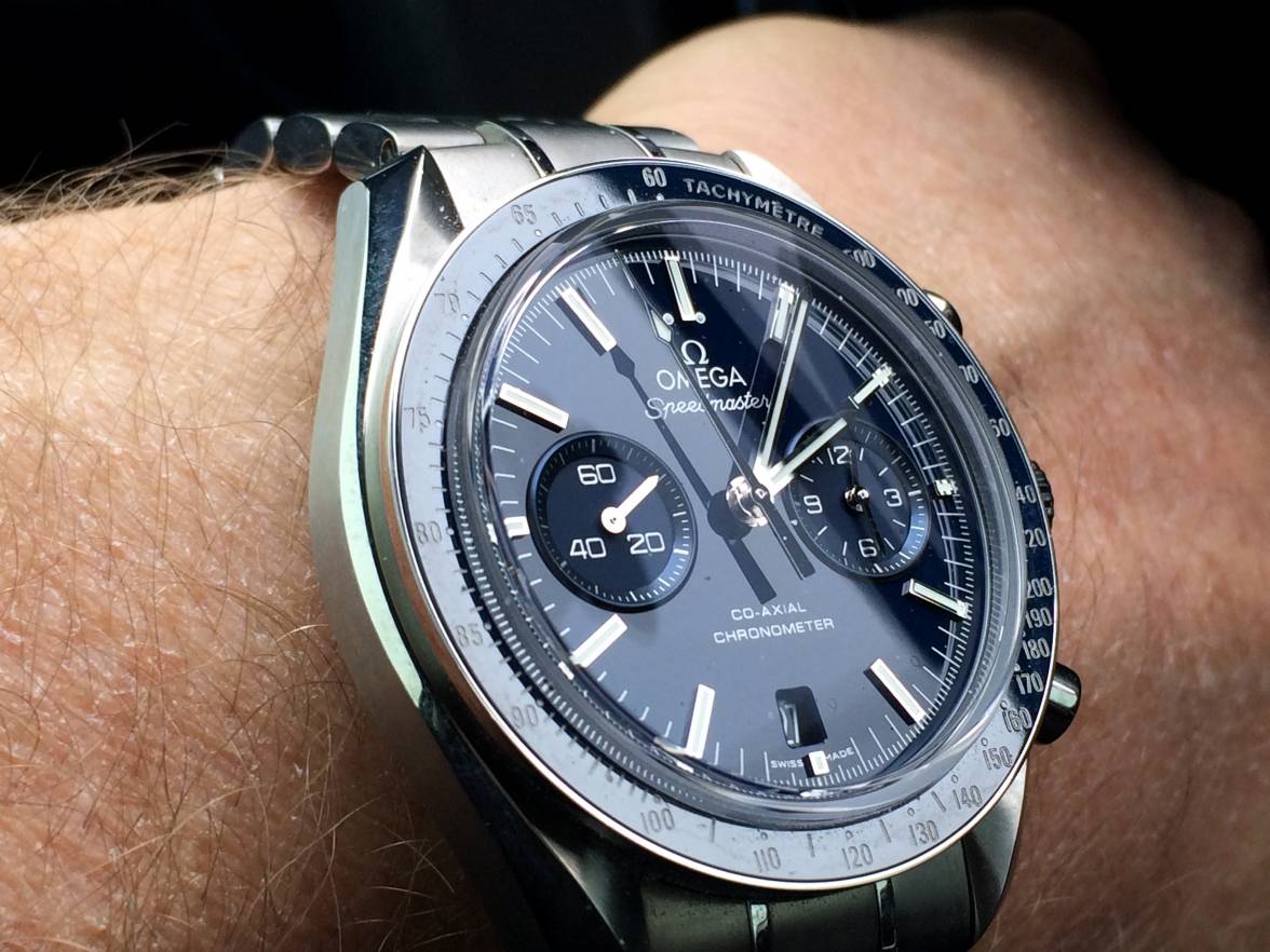 omega speedmaster moonwatch blue dial