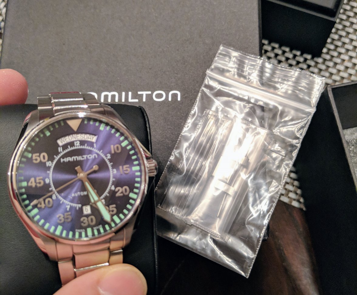 oris propilot blue