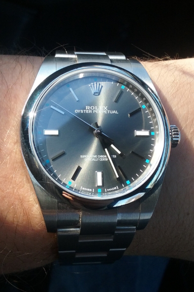 Op39 Rhodium SOLD - Rolex Oyster Perpetual 114300 OP39 Rhodium Grey - $3850 | Omega ...