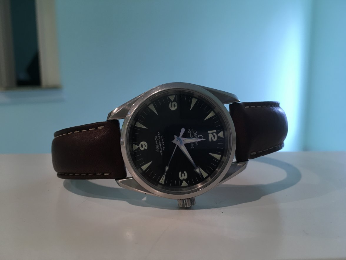 Omega Railmaster strap for wedding.a 