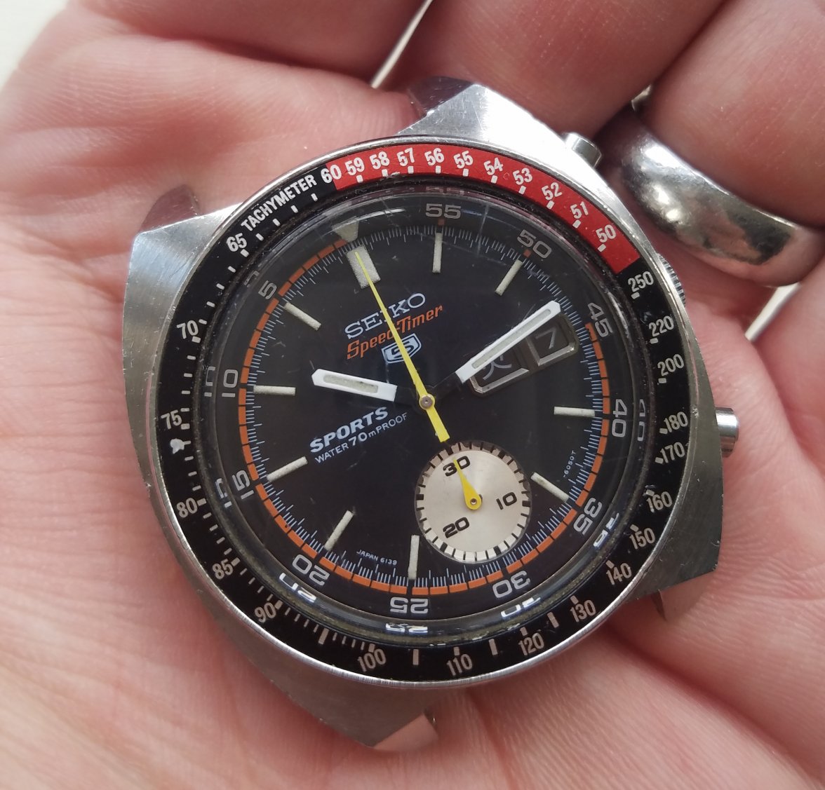 SOLD - Seiko 6139-6031 Speedtimer JDM Sports 5 1970 Proof $495 | Omega  Forums