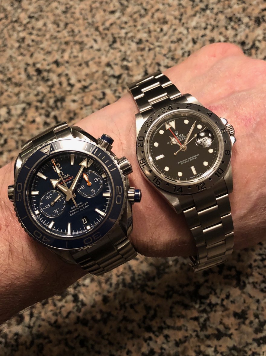 Omega Planet Ocean 9300 with Rolex Exp II IMG_1678.jpg