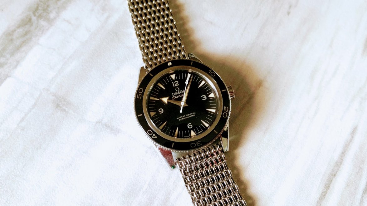 speedmaster bracelet on seamaster