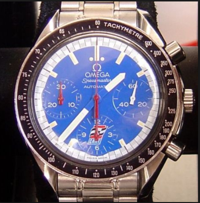 Omega speedmaster schumacher blue best sale