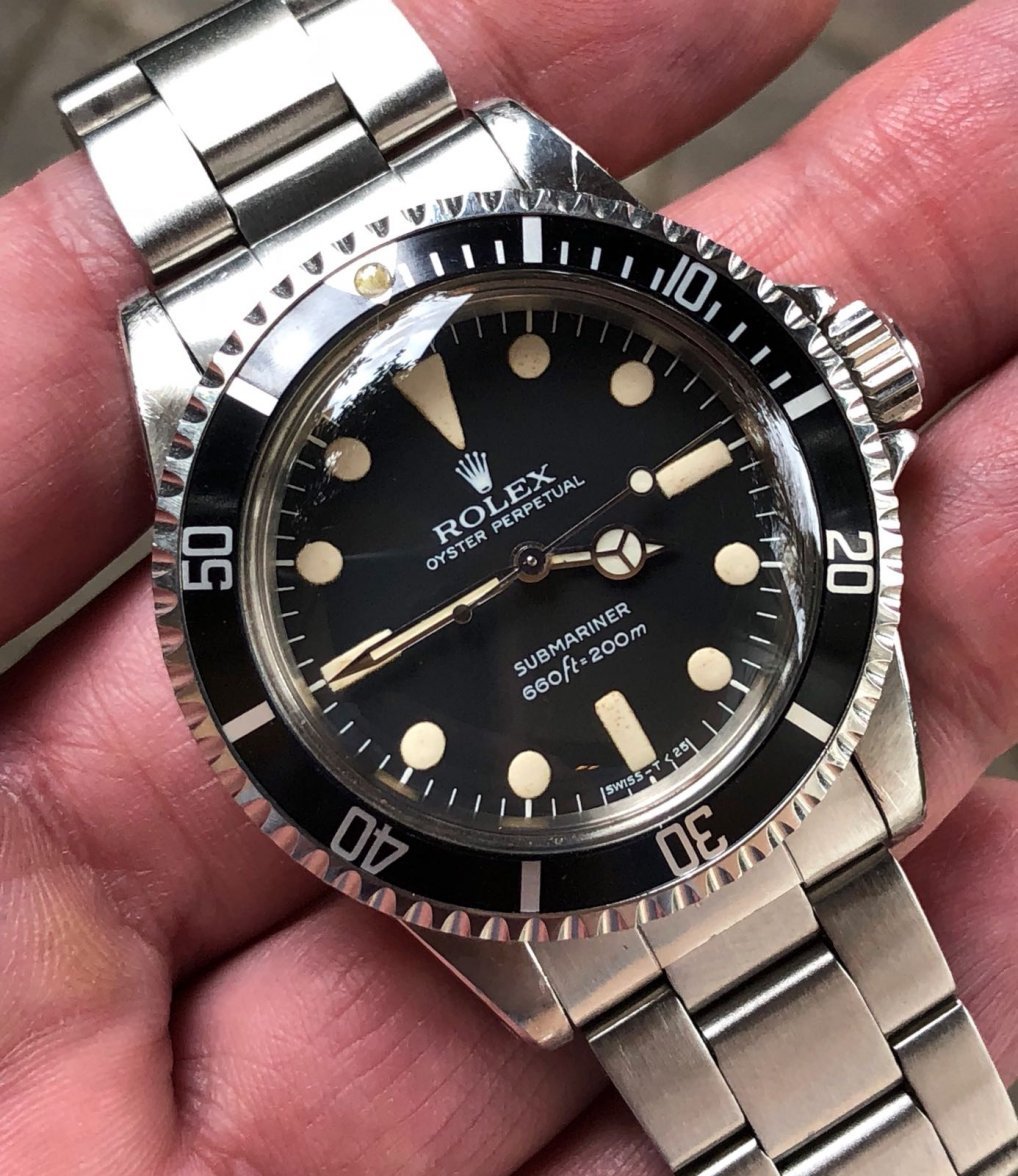 SOLD - Rolex Submariner 5513 maxi dial mk2 with unpolished case | Omega ...