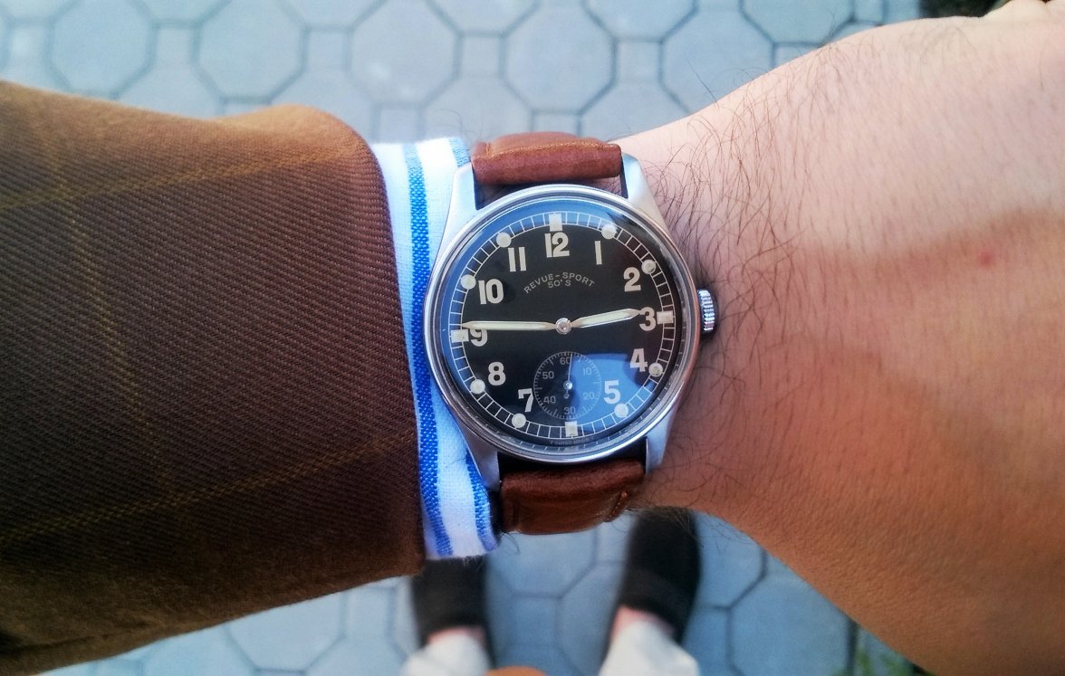 SOLD - Revue Thommen Revue-Sport 50's Limited Edition Serviced