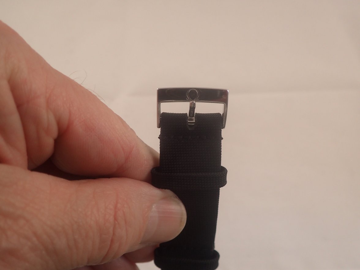 WITHDRAWN Omega Black Coated Nylon Fabric NATO Strap REDUCED Omega