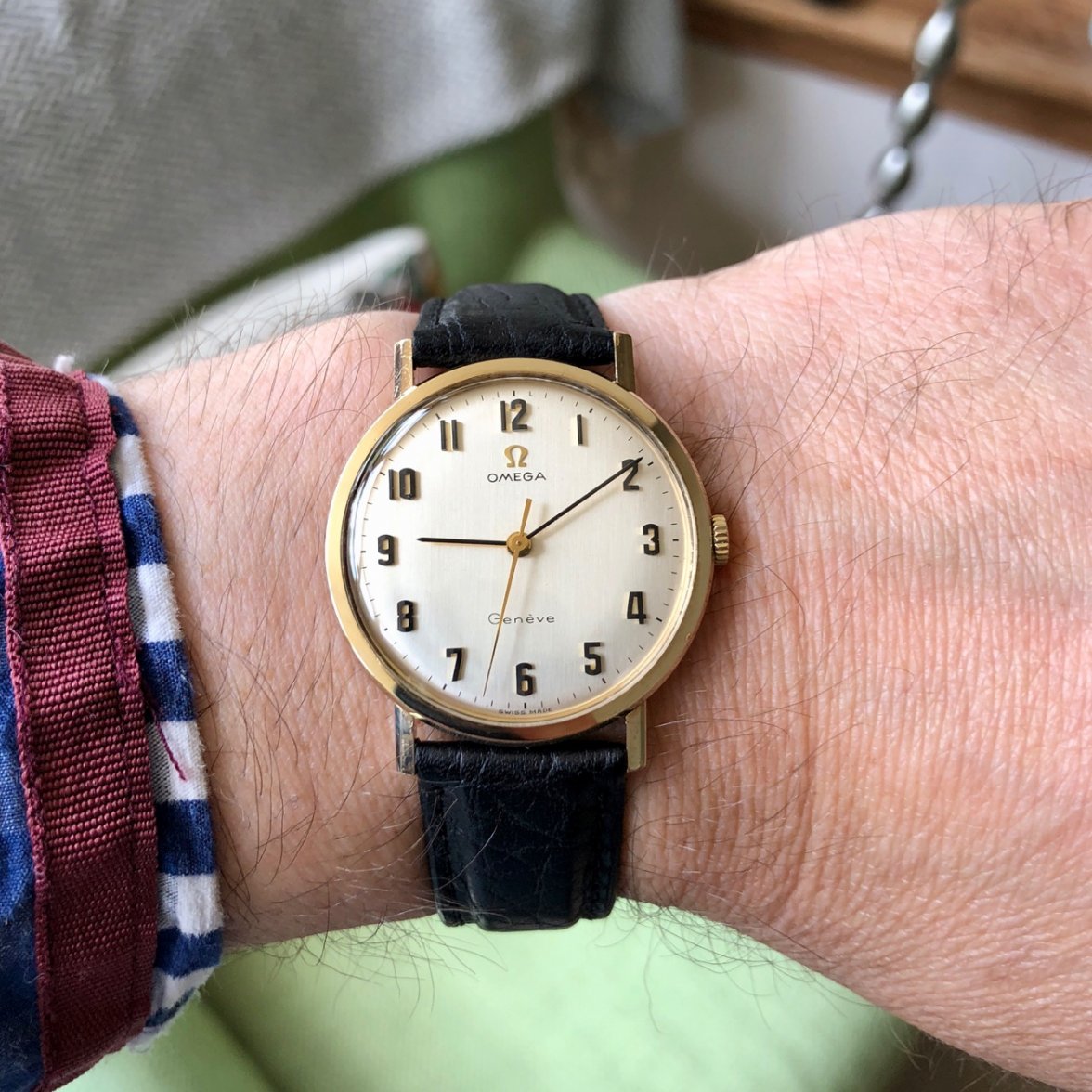 SOLD - 1969 Omega Geneve 9K Gold 131.25016 – Serviced, Unpolished ...