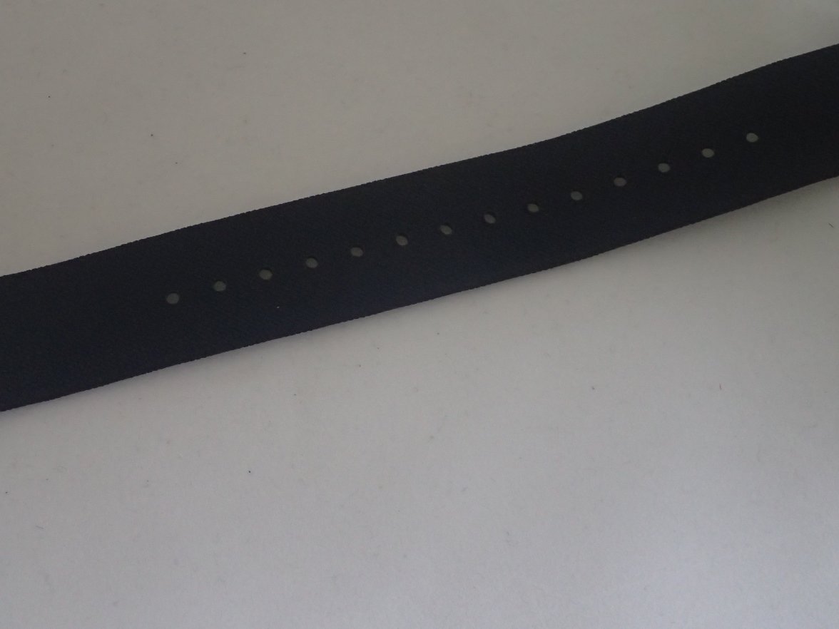 WITHDRAWN Omega Black Coated Nylon Fabric NATO Strap REDUCED Omega