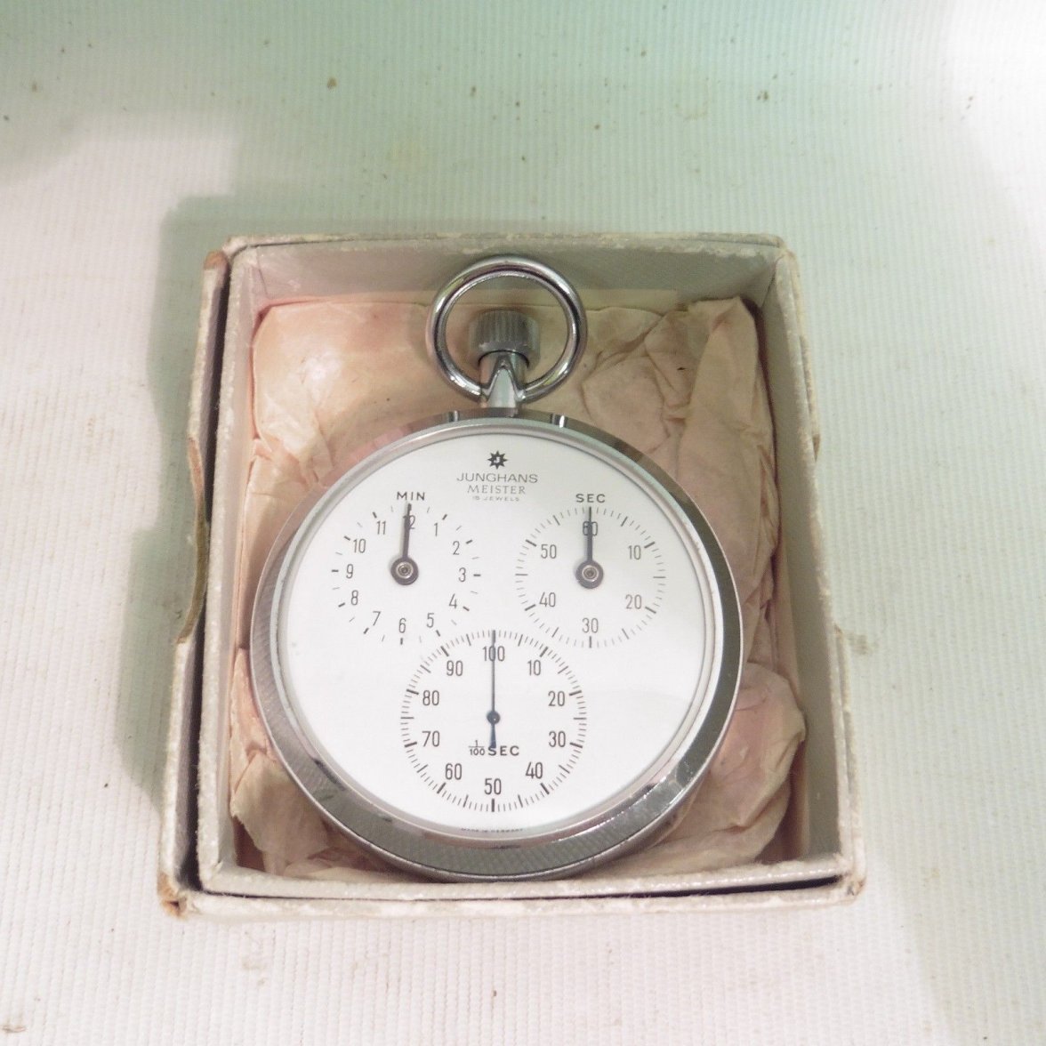 Anyone familiar with a Junghans Meister 1/100th second stop watch