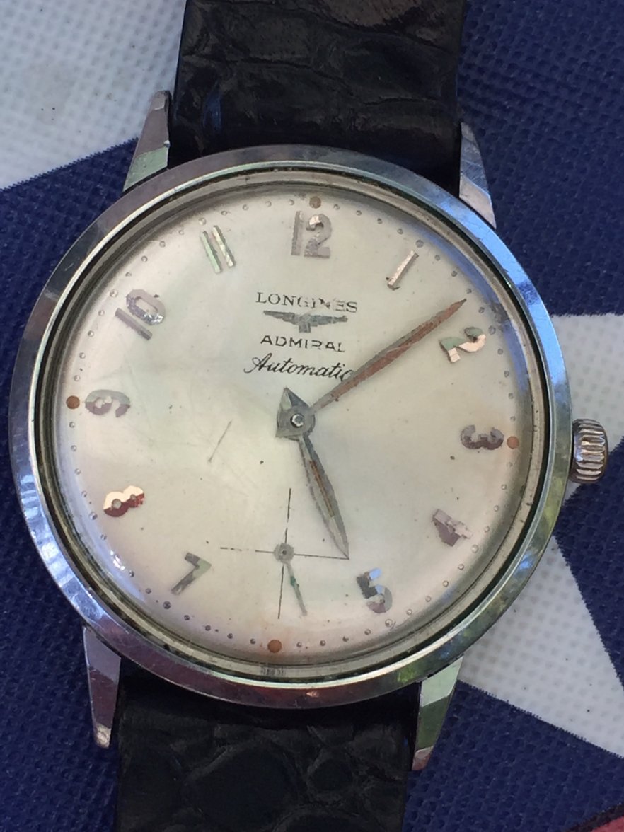 SOLD - 1960's Longines Admiral 1200 Automatic Steel Case $126 Delivered ...