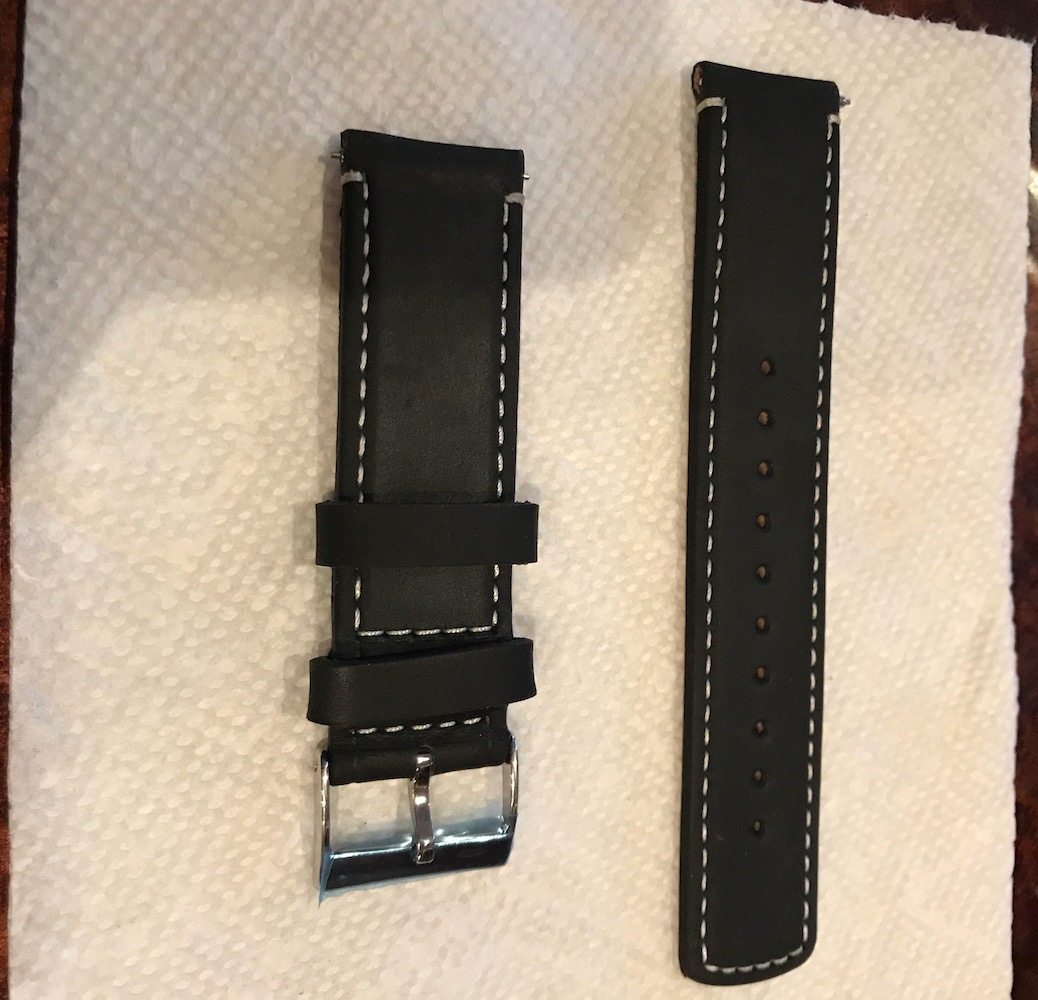 FS Barton Black Leather Watch Strap (22mm) Omega Forums