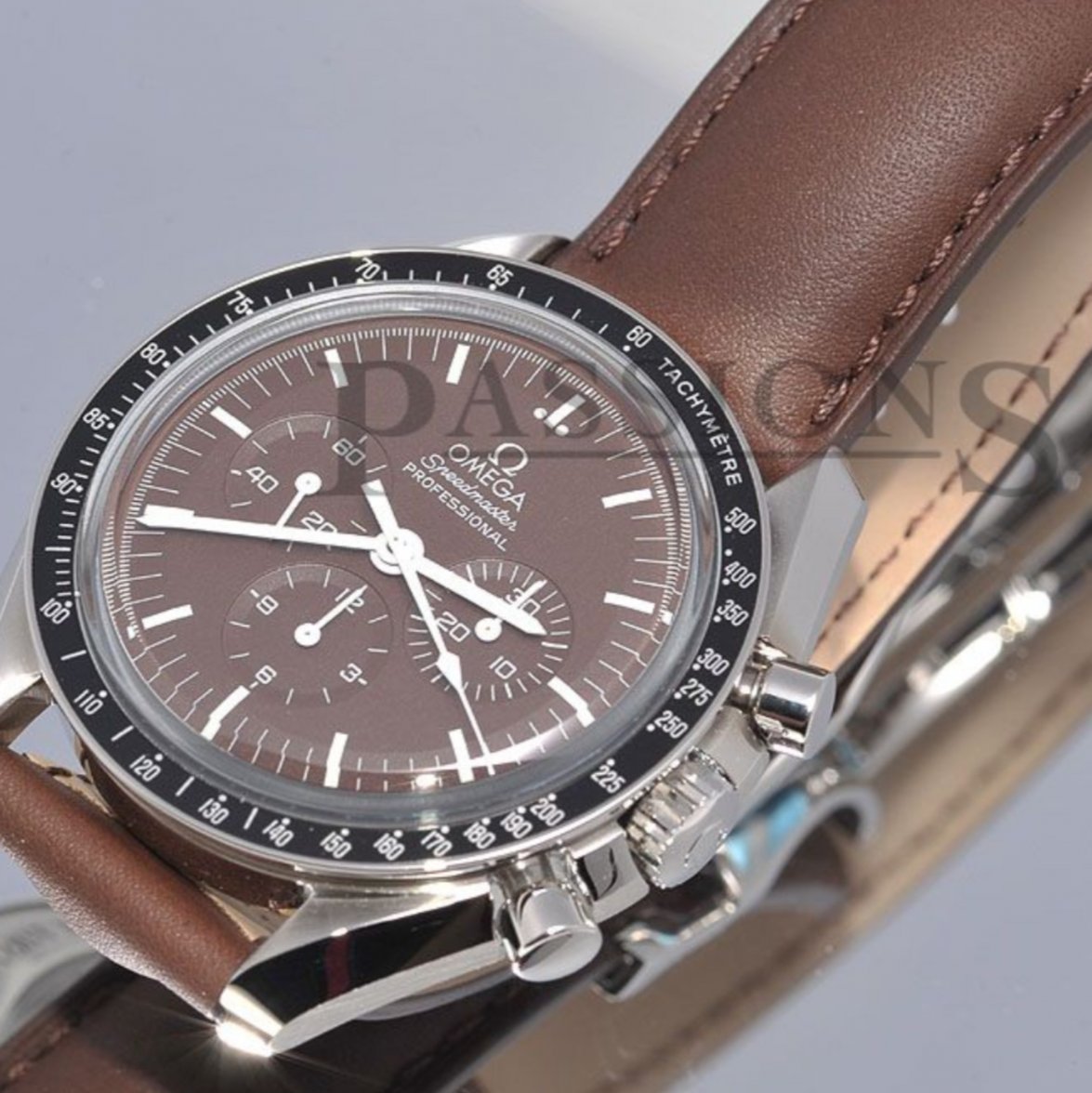 omega speedmaster brown dial