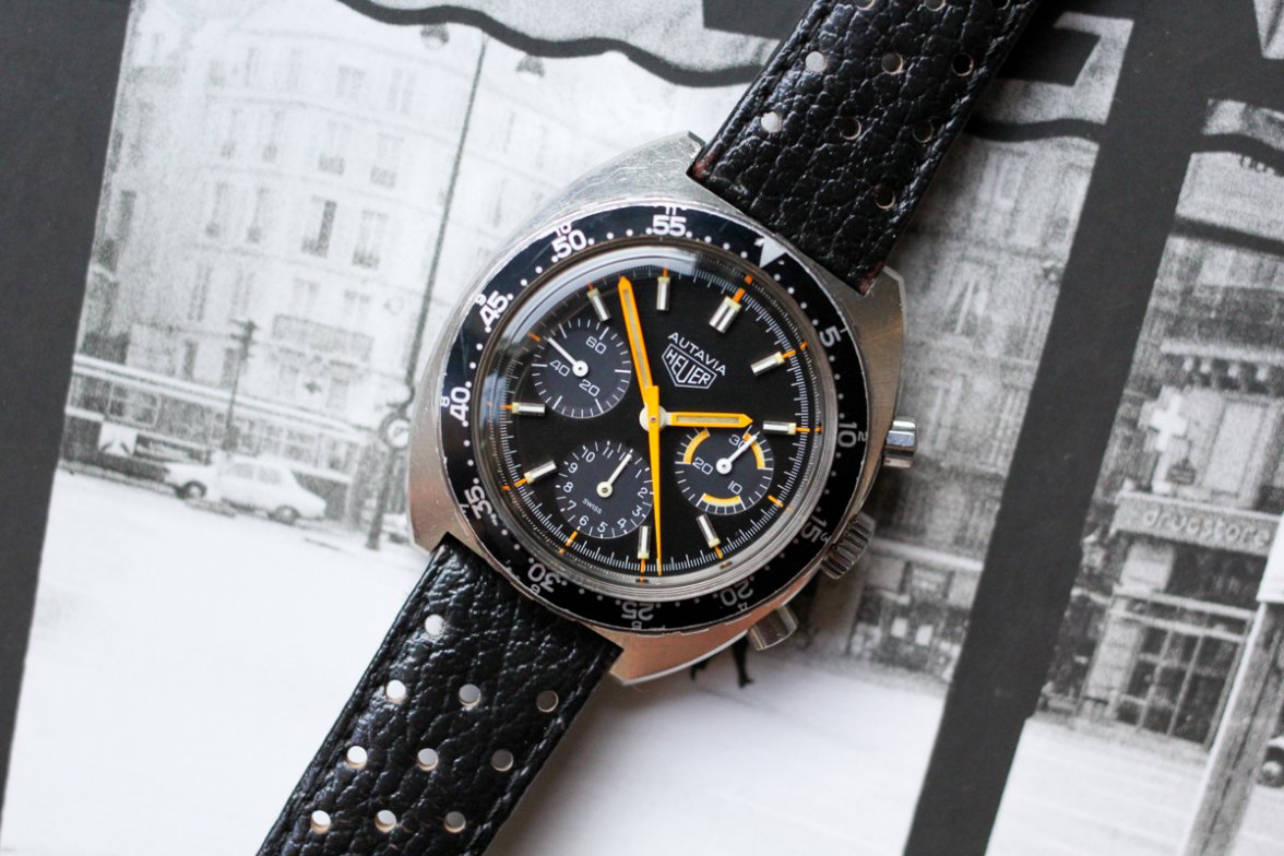 SOLD Heuer Autavia Villeneuve ref 73663 Serviced Original Rally Strap Omega Forums