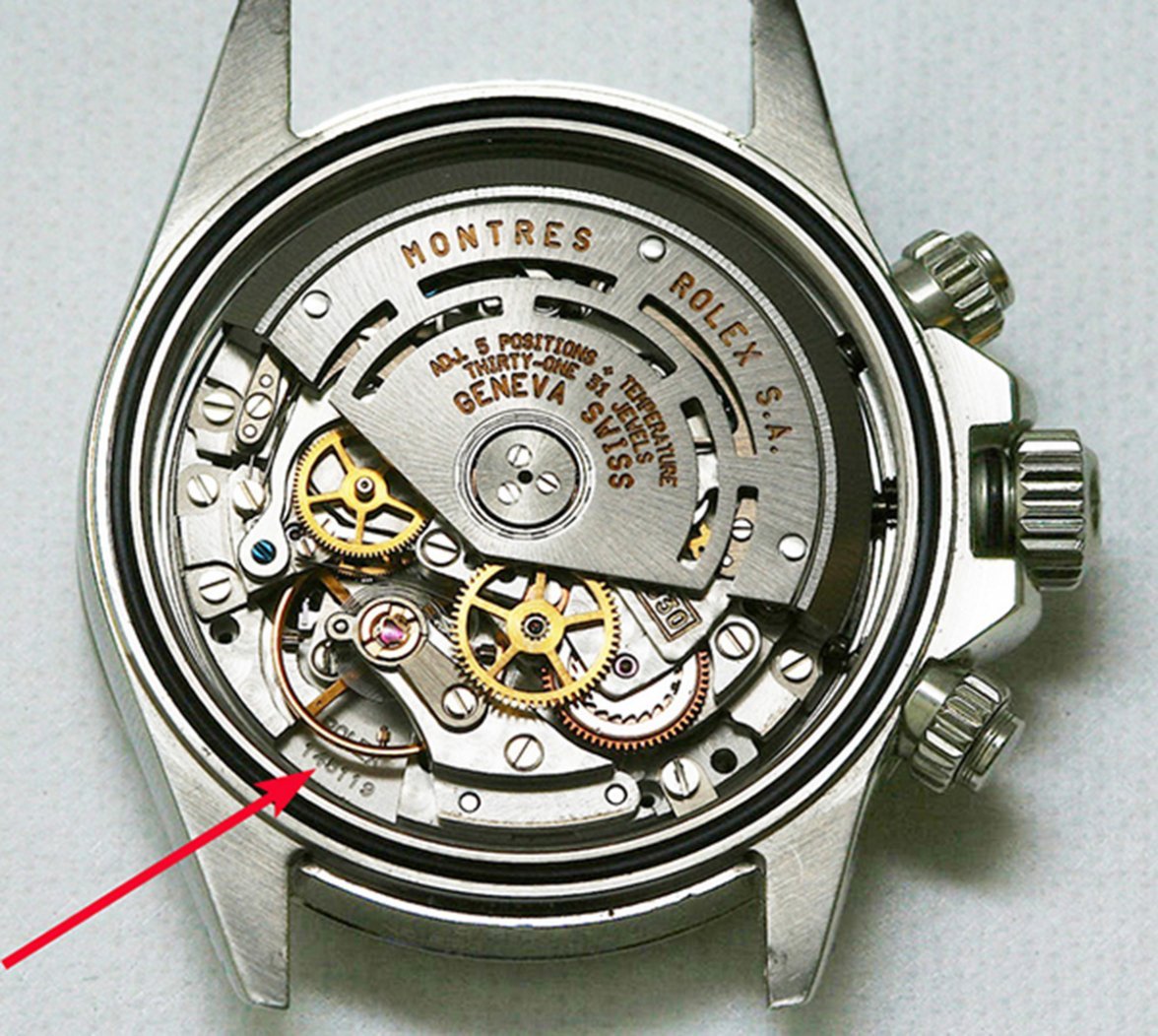 rolex movement serial number