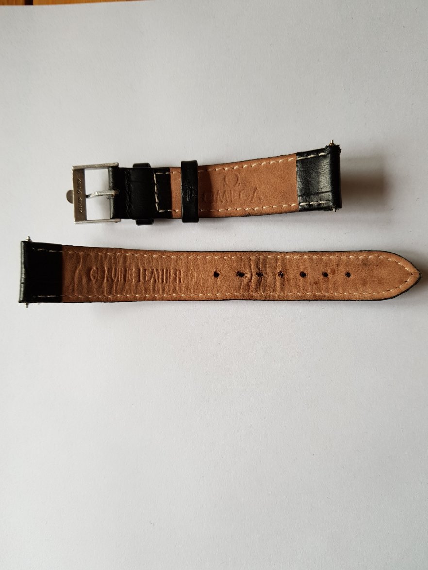 WITHDRAWN Genuine omega 18mm strap with Original Buckle (16mm
