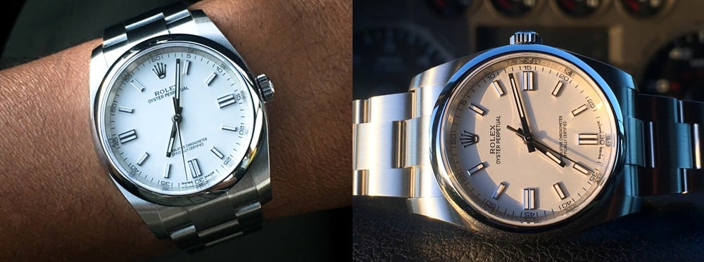 rolex oyster perpetual 36 white review