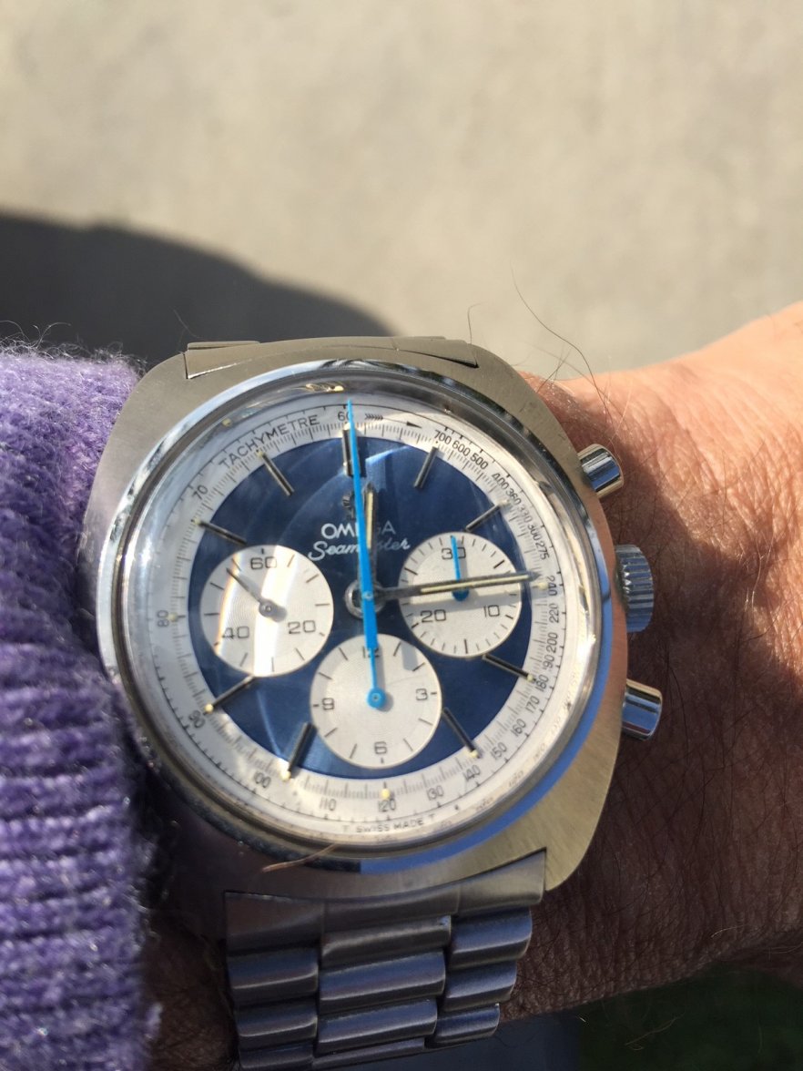Seamaster blue wrist.JPG