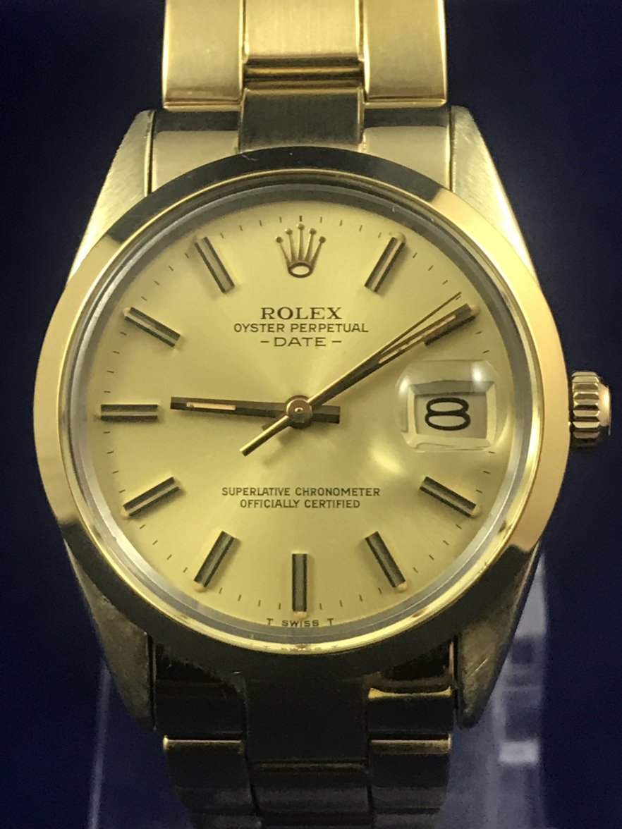rolex 15505 gold plated