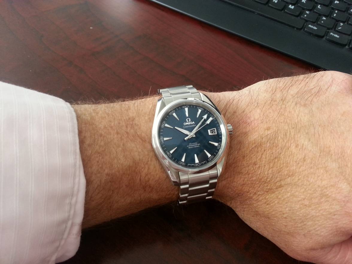 New Omega Seamaster Aqua Terra size and strap. | Omega Forums