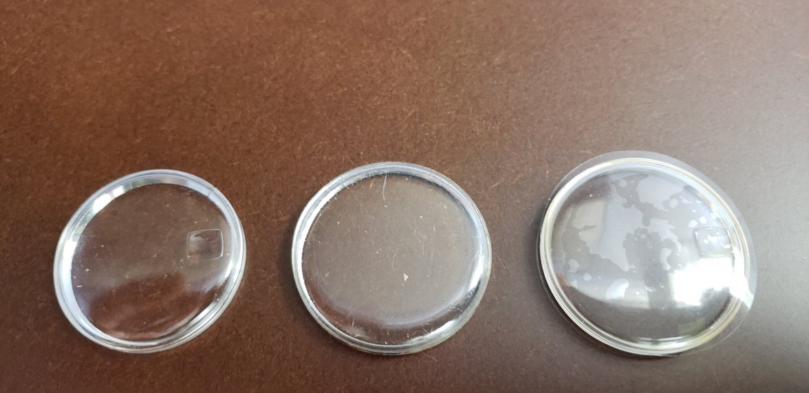 SOLD 3 vintage Omega acrylic crystals Omega Forums