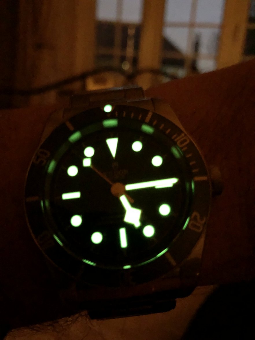 Tudor black outlet bay 58 lume