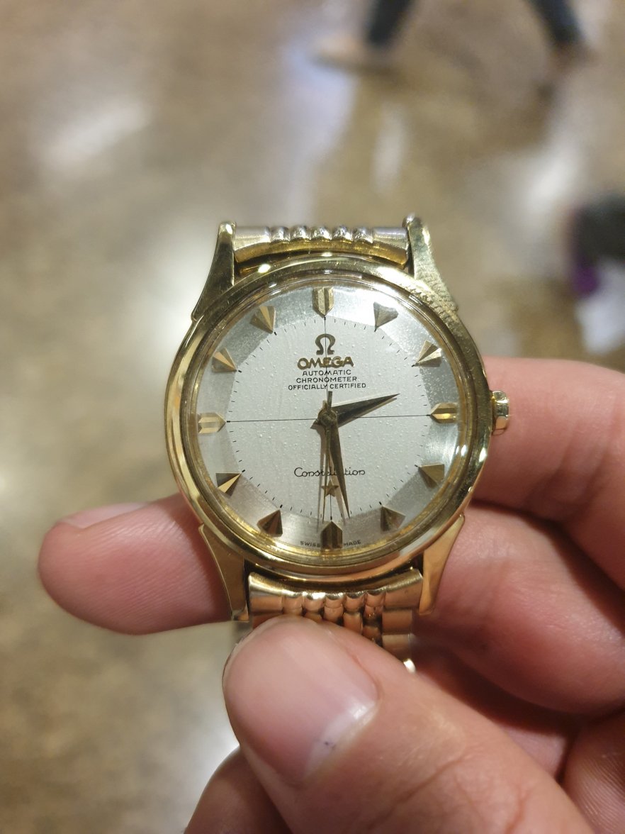 Dial variants of omega constellation arrow head 14381 | Omega