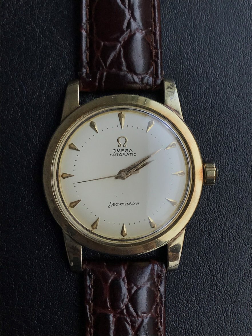 Sold - Omega Seamaster 2577-22 Cal 354 - Gold Capped W  Very Clean Dial 