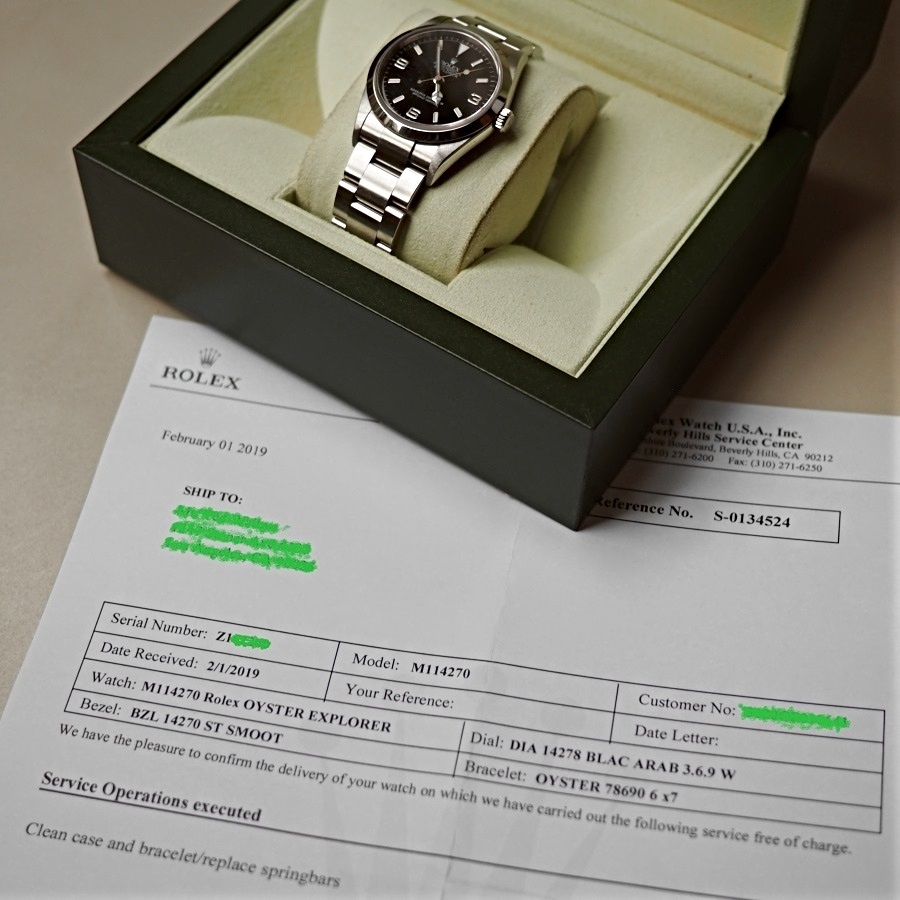 SOLD Rolex Explorer Ref. 114270 Z Serial Omega Forums