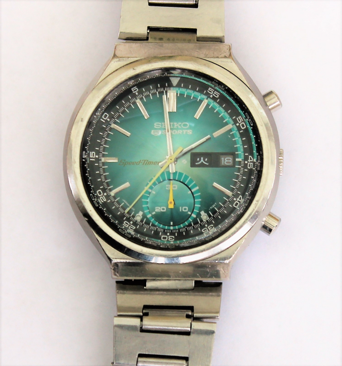 SOLD - JDM-only, Seiko 6139-7060 Speed-Timer, serviced, bracelet