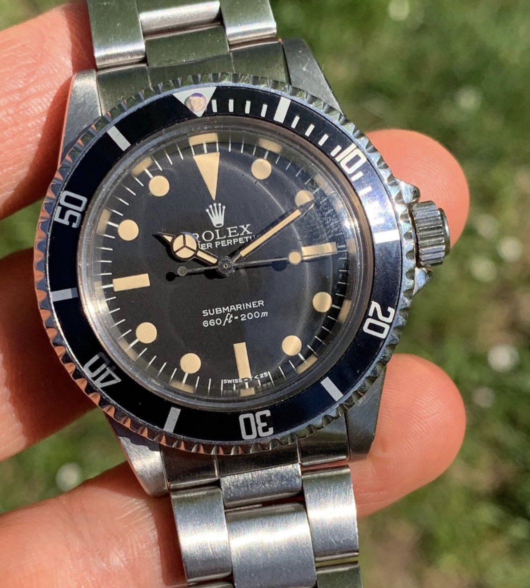 SOLD - Rolex Submariner 5513 maxi dial MK3 