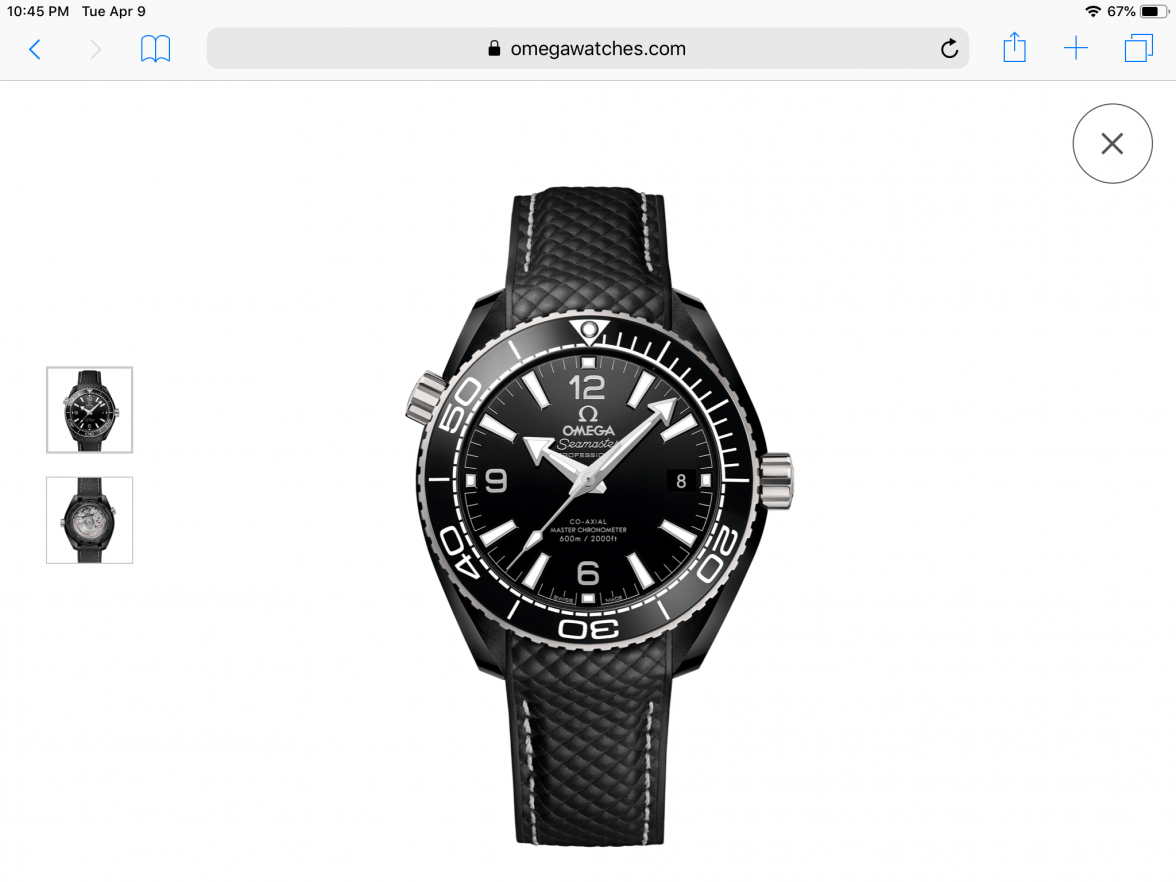 Planet Ocean 39.5MM Ceramic Deep Black 