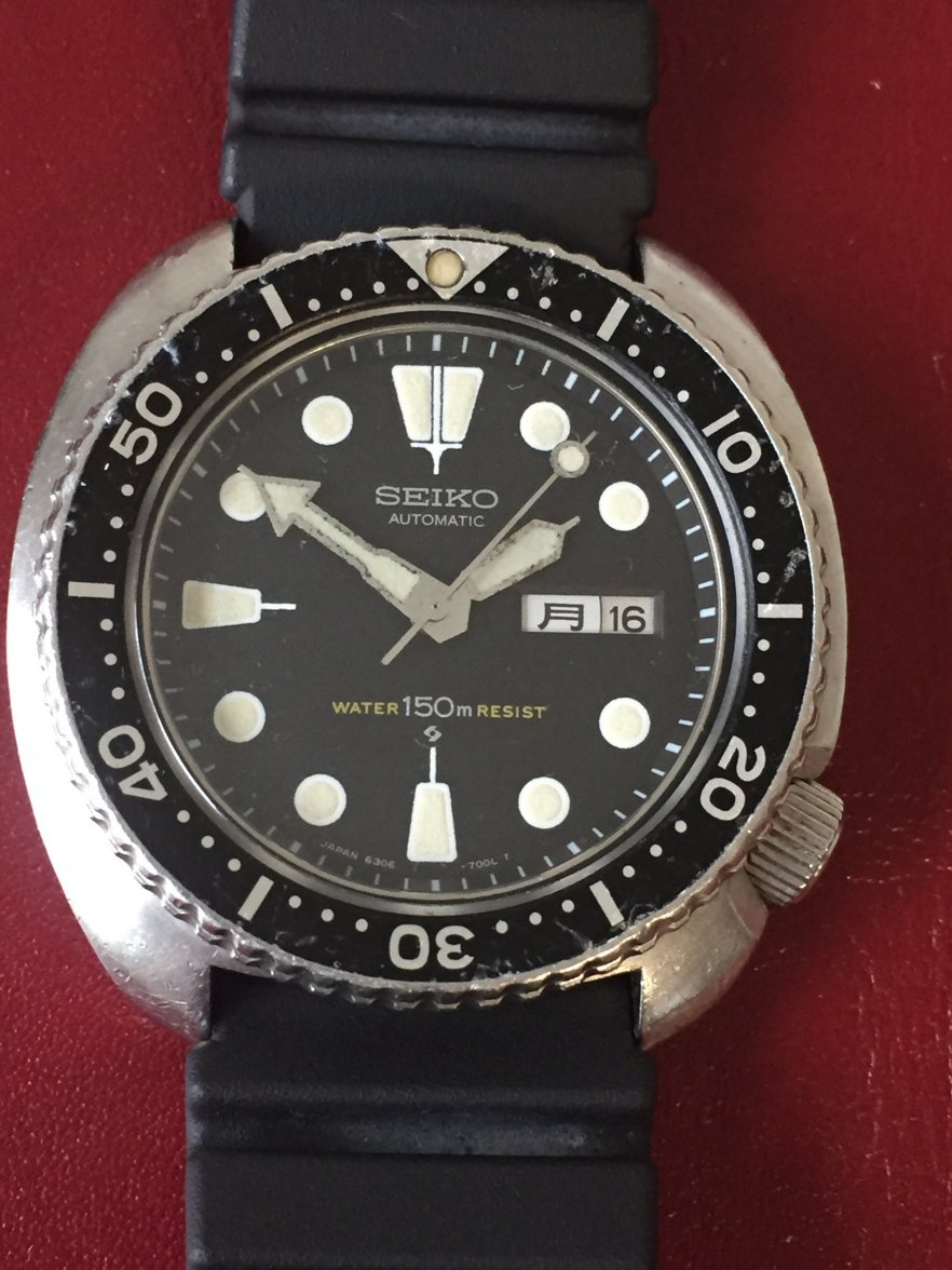 SOLD - 1976 Seiko 6306 7001 Dive Watch + OEM Seiko Strap Serviced 2017 ...