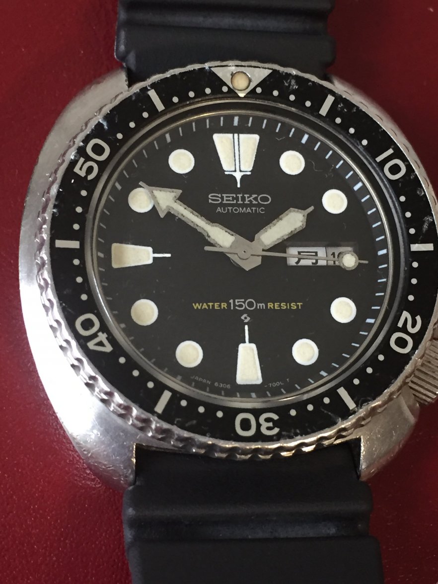 SOLD - 1976 Seiko 6306 7001 Dive Watch + OEM Seiko Strap Serviced 2017 ...