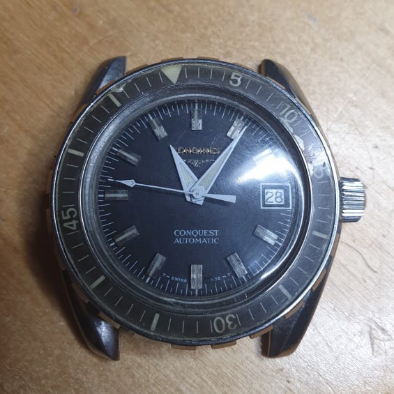 longines vintage diver watch