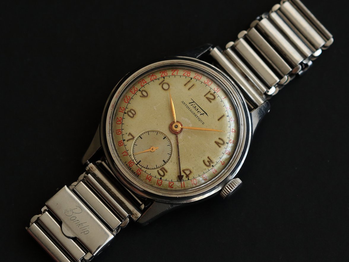 WITHDRAWN - Tissot Antimagnetique Pointer-Date with Bonklip - Even ...