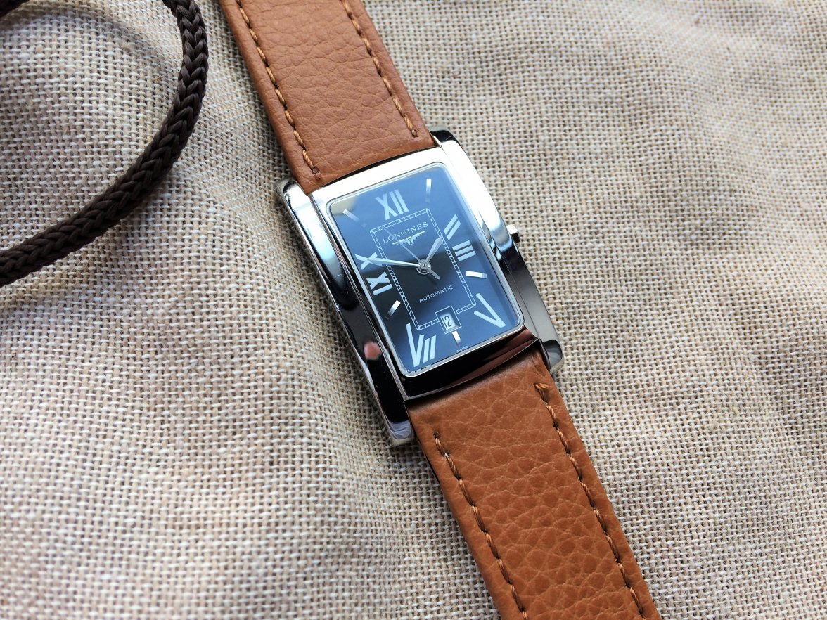 SOLD - Longines L56574 Men's Watch Rectangular Automatic DolceVita ...