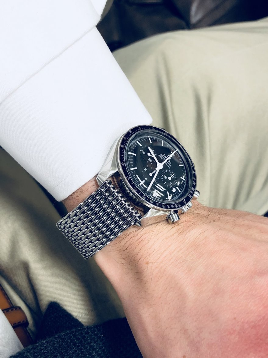 Omega shark mesh bracelet picture 