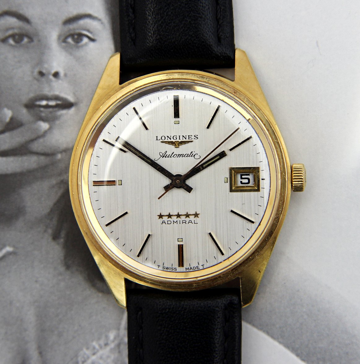 SOLD REDUCED x2 Vintage 1968 18k GOLD Longines Admiral w