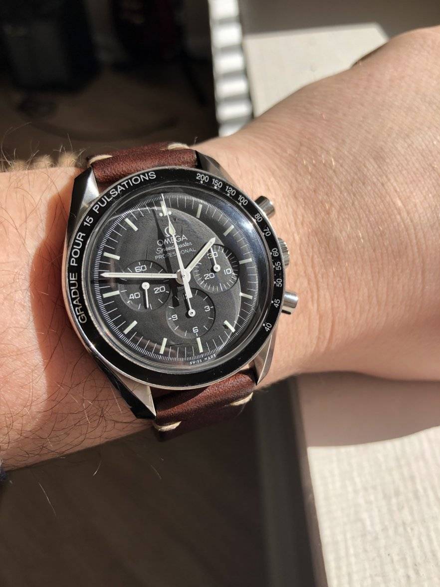 omega moonwatch leather strap
