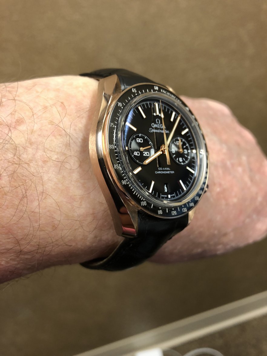 omega speedmaster on rubber strap