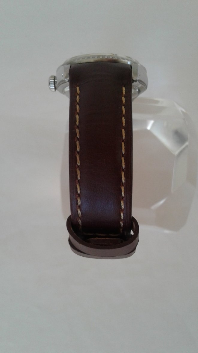 SOLD Everest Curved End Calf Leather Strap For Rolex Datejust 36mm