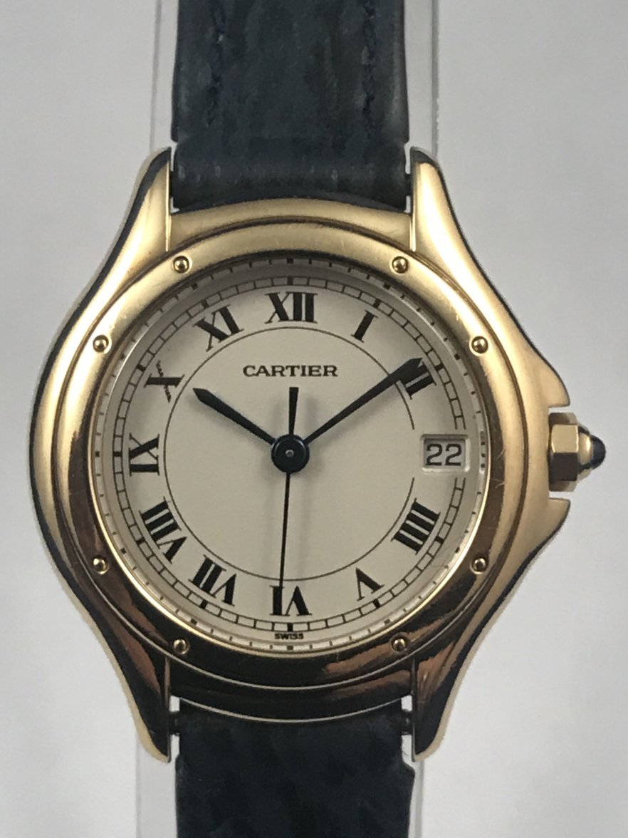 cartier cougar 18k yellow gold
